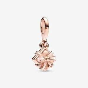 Pandora Rose Gold Bow Gift Charm